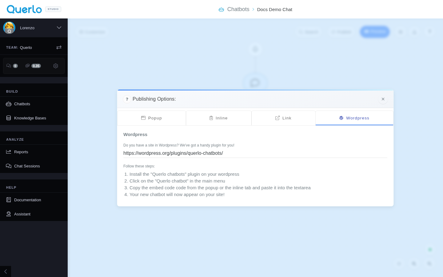 WordPress Plugin Publishing Integration